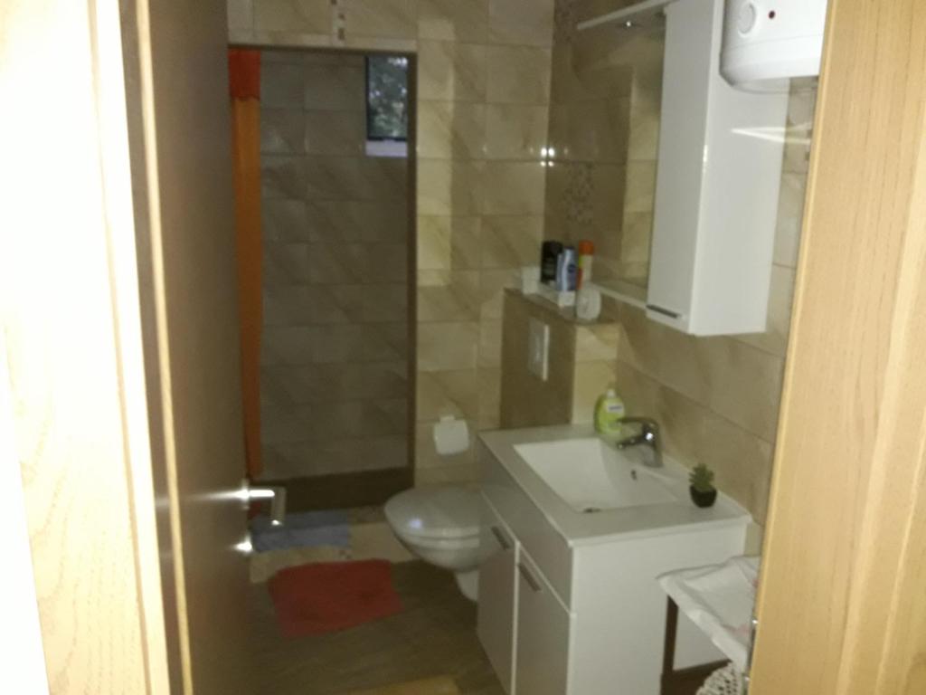 Koupelna v ubytování IVA apartments