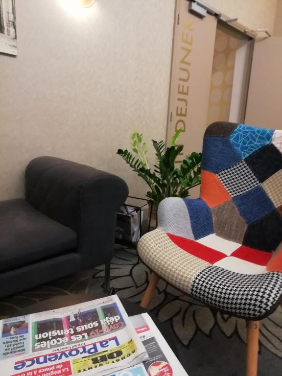 Posezení v ubytování Hotel d'Angleterre