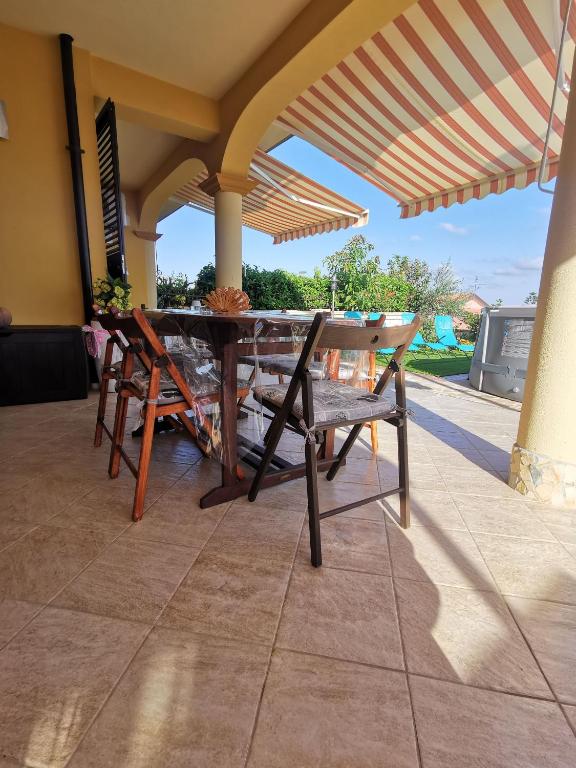 Balkón nebo terasa v ubytování Casa Vacanze Villa Mimosa- per le vacanze vicino a Tropea