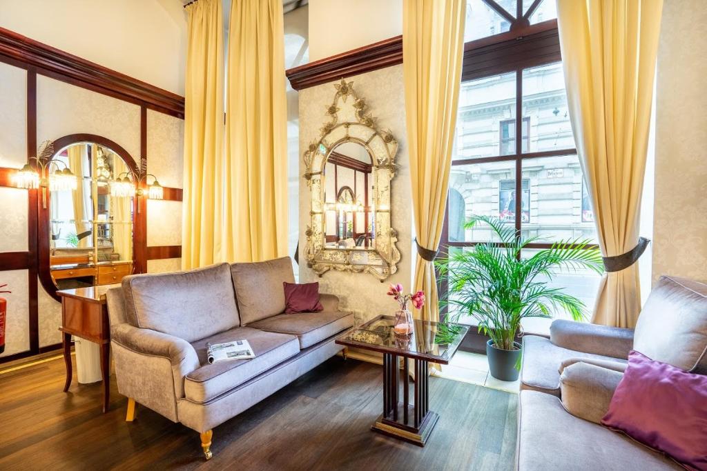 Hotel Am Schubertring的休息区