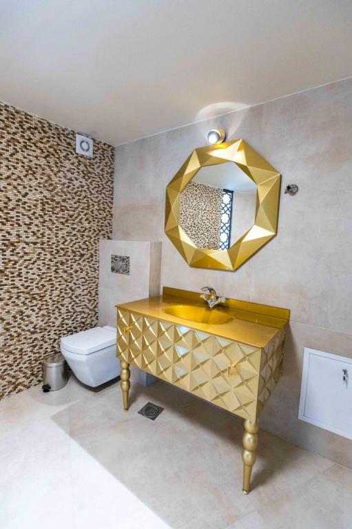 Koupelna v ubytování Hotel Vrbak ND