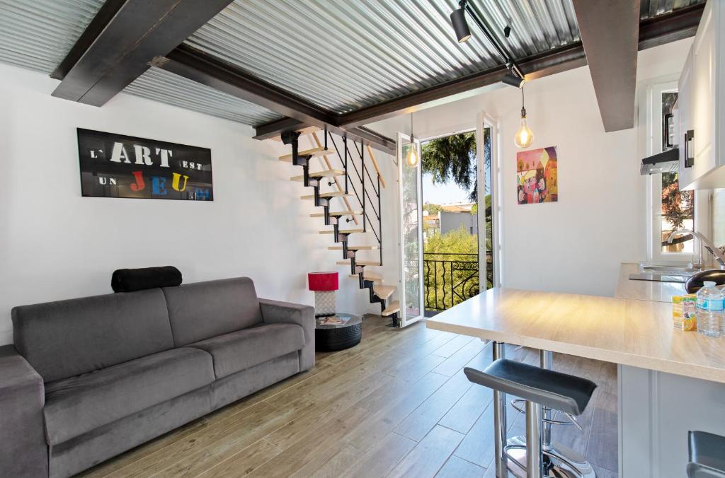 En sittgrupp på Atelier Duplex