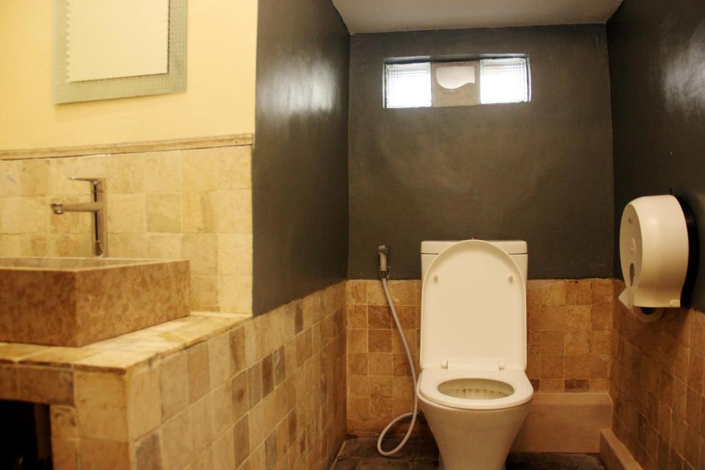 Koupelna v ubytování ALA Hostel