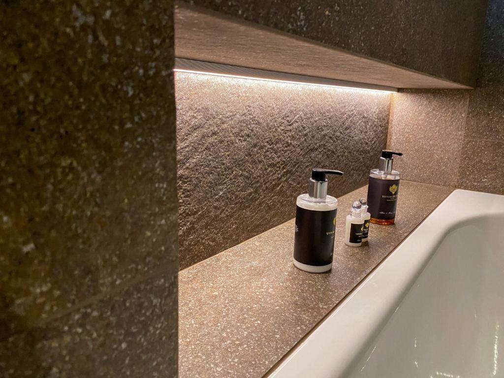 Kúpeľňa v ubytovaní Penzión & Wellness MERIDIANA Bojnice rezort