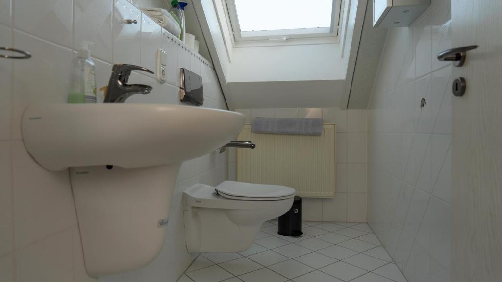 Koupelna v ubytování Ferienwohnung in der Mainleite für Vier