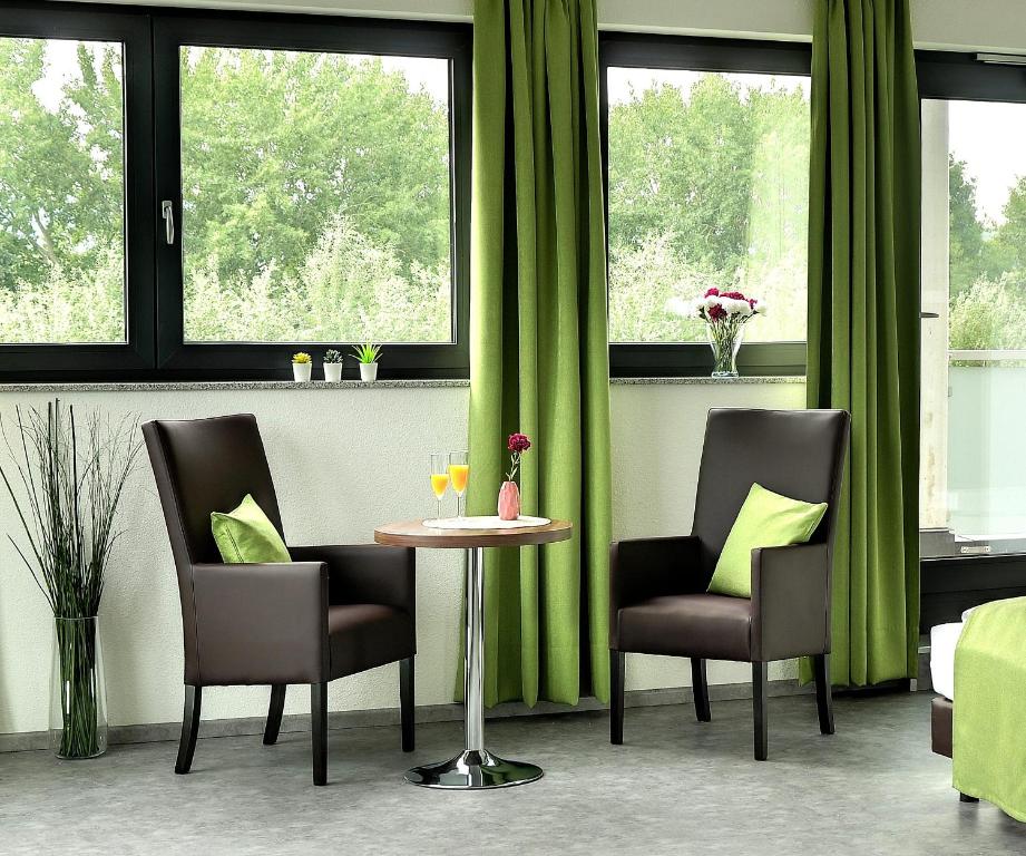 Posezení v ubytování Motel am Fürfelder Schloss