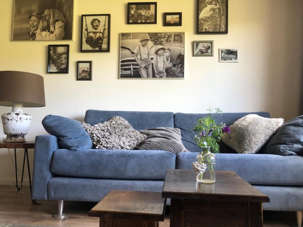 Posezení v ubytování Familienpension Obere Juchhe, Ferienwohnung und Zimmer
