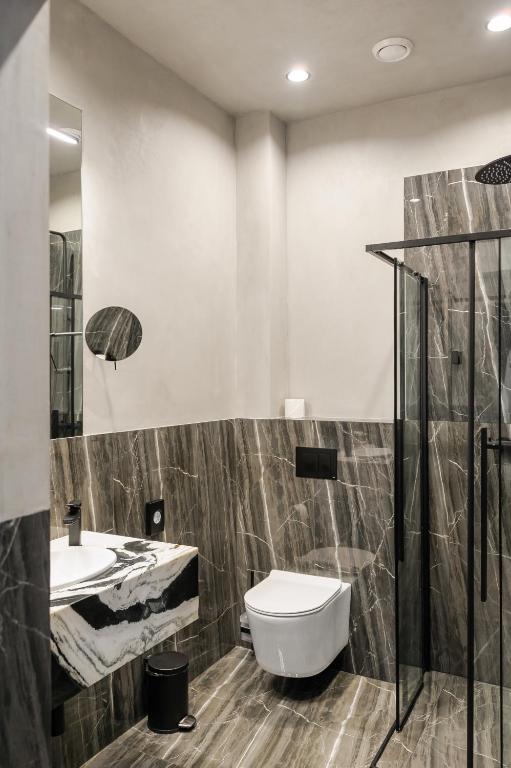 Koupelna v ubytování BRYK Hotel - Maestro