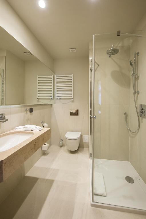 Koupelna v ubytování Hotel Zalewski
