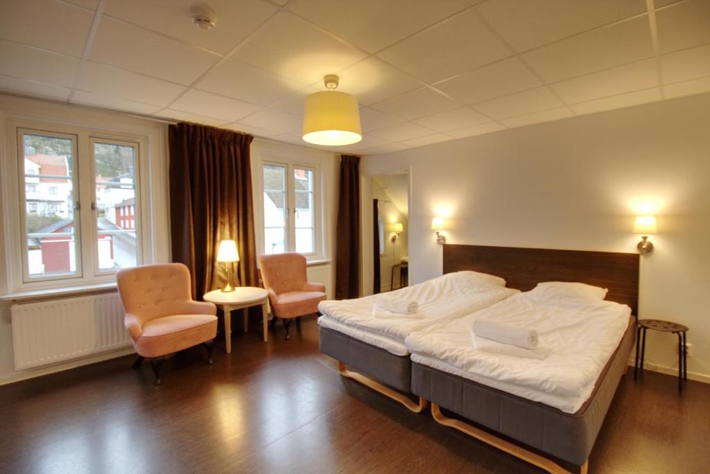 Postel nebo postele na pokoji v ubytování Grännagården Hotell och Restaurang