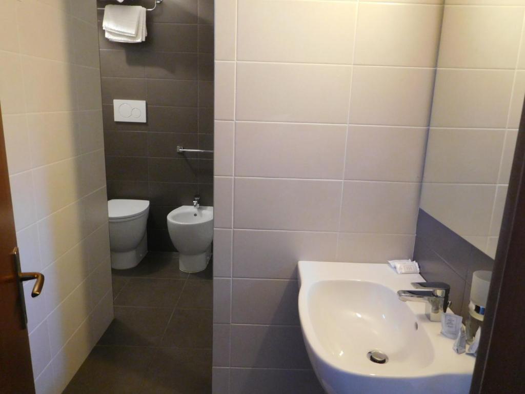Koupelna v ubytování Hotel Emperador