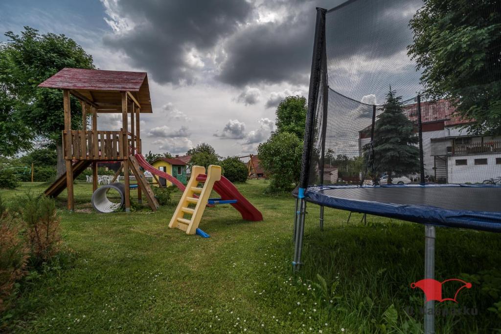 Herní místnost nebo prostor pro děti v ubytování Penzion U Kašpárků