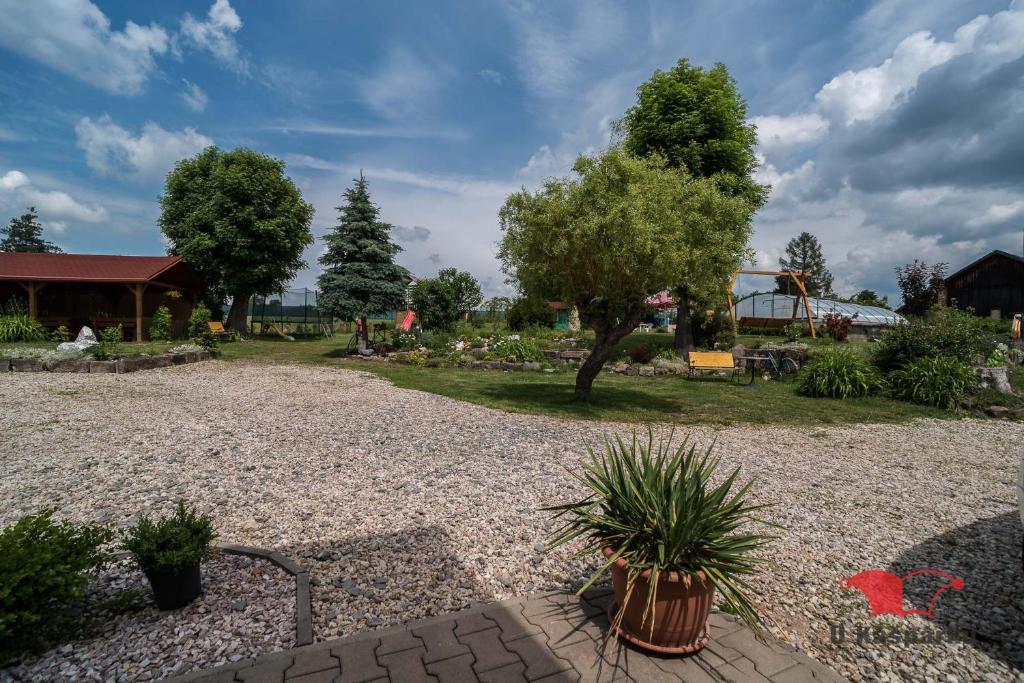 Zahrada ubytování Penzion U Kašpárků