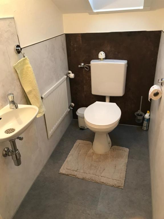 Koupelna v ubytování 2 Raum Gästezimmer Prokop