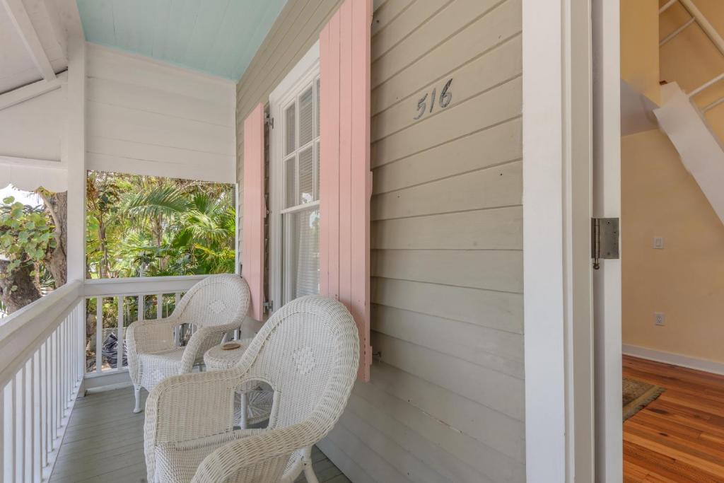 Balkón nebo terasa v ubytování Key West Villas