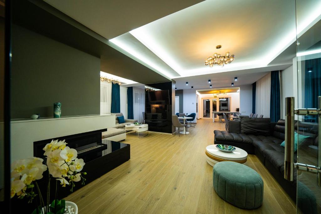 Posezení v ubytování Velvet Home