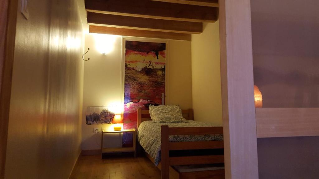 Postel nebo postele na pokoji v ubytování Le Chalet du Parc