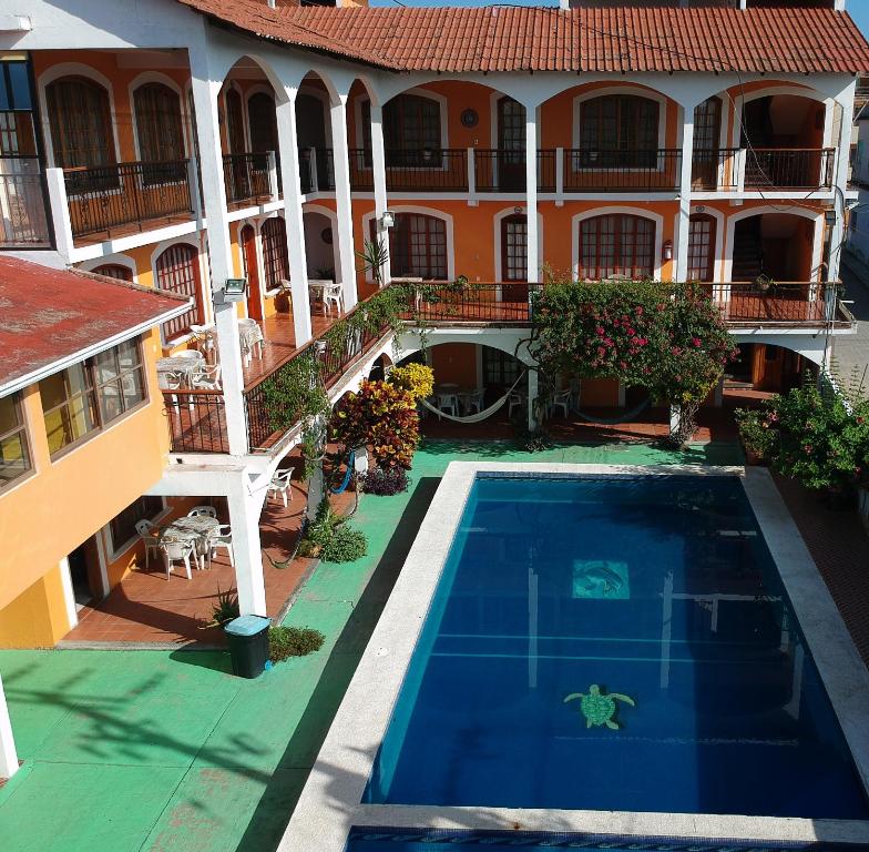 Bazén v ubytování Don Luis Hostal - Sucursal Galeana - Tecolutla nebo v jeho okolí