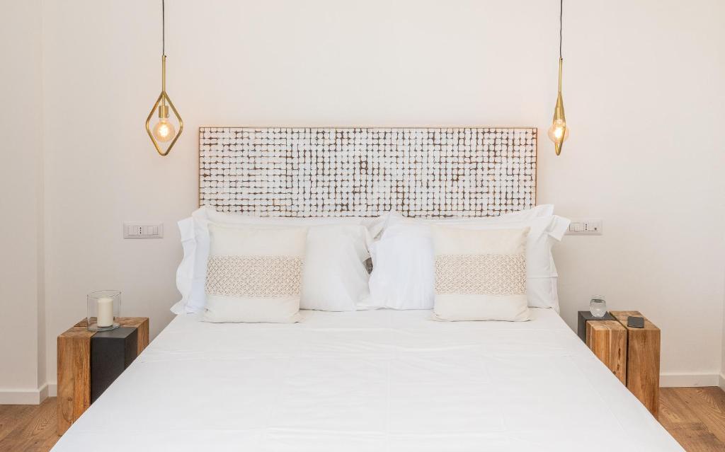 Кровать или кровати в номере Iancu Charme Apartments