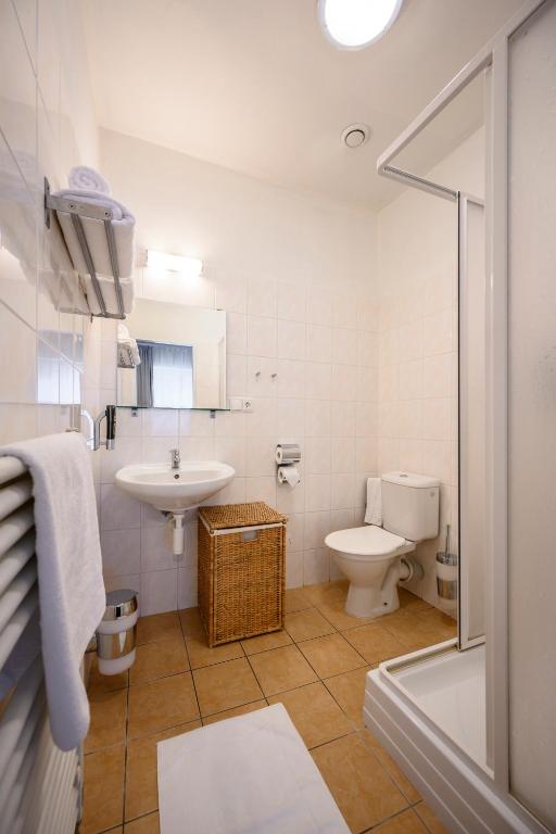 Koupelna v ubytování Hotel U Šuláka