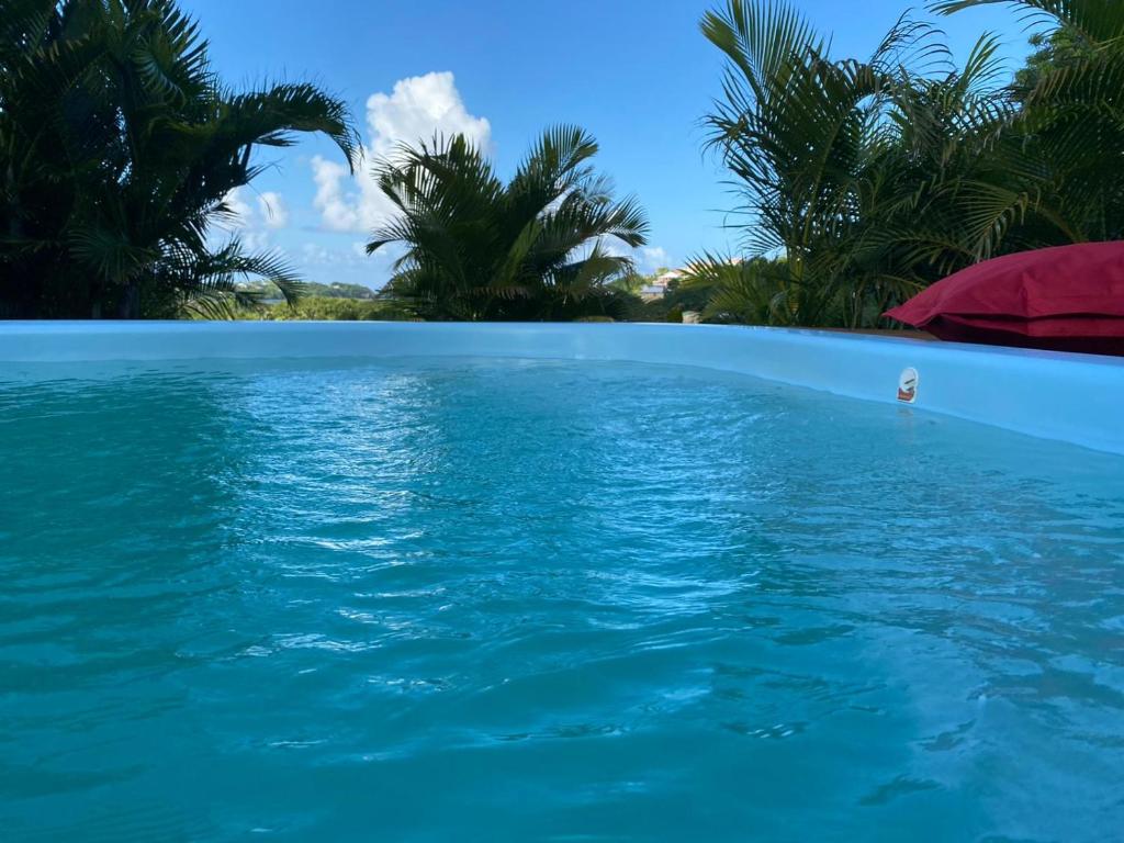 Bazén v ubytování Le Goyav' appart avec piscine et jacuzzi au Vauclin nebo v jeho okolí