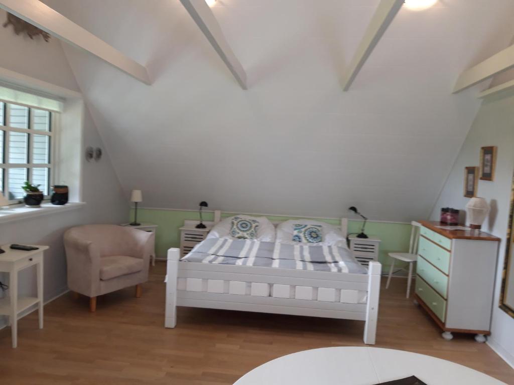 Postel nebo postele na pokoji v ubytování Skovboferie Apartments BB