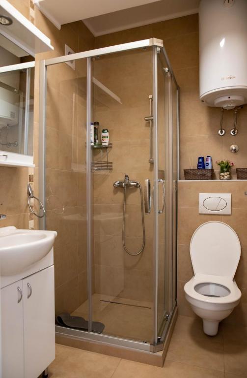 Koupelna v ubytování Apartman MDB