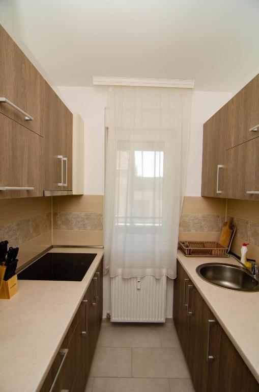 Kuchyň nebo kuchyňský kout v ubytování Apartman MDB