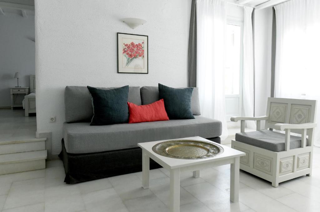 Posezení v ubytování Anthos Apartments