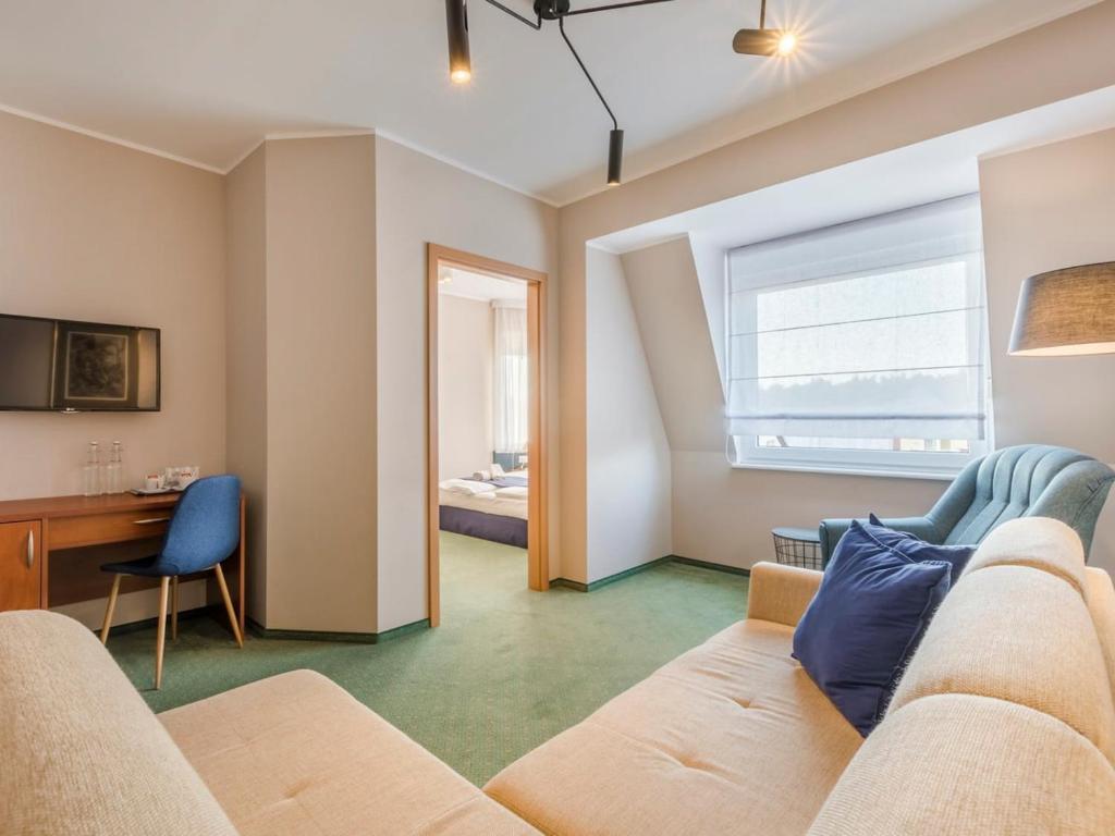 TV a/nebo společenská místnost v ubytování Villa Verdi Pleasure & Spa