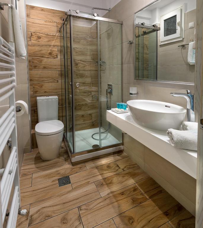 Koupelna v ubytování Hotel Strass