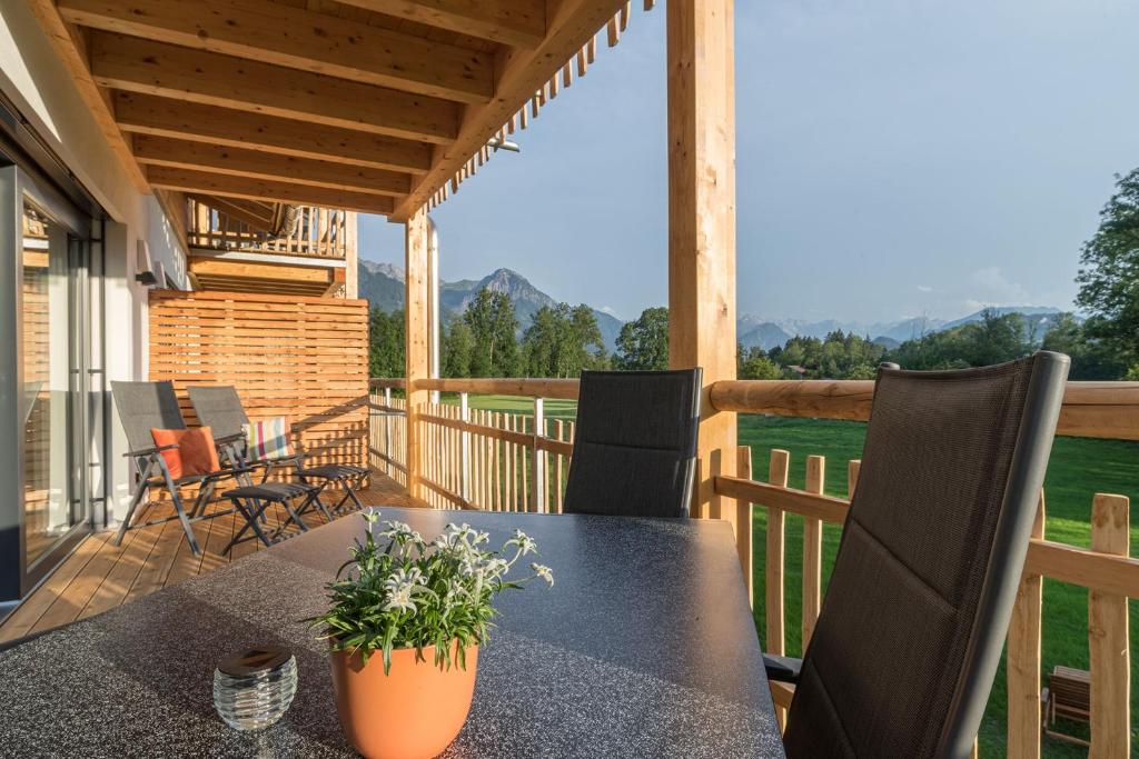 Balkón nebo terasa v ubytování Mühle11