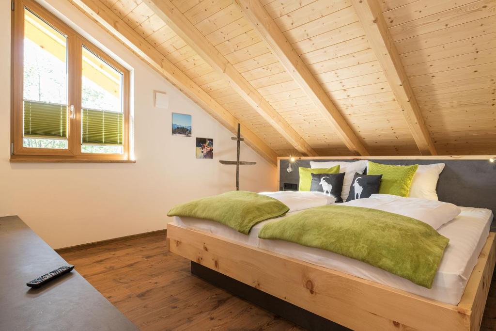 Postel nebo postele na pokoji v ubytování Mühle11