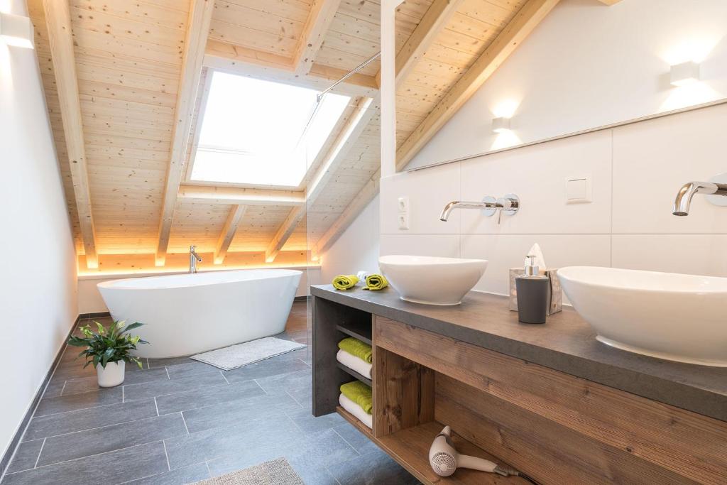 Koupelna v ubytování Mühle11