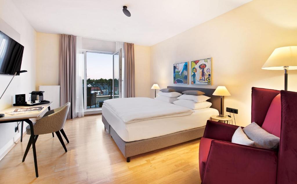 TV a/nebo společenská místnost v ubytování Hotel Villa Medici