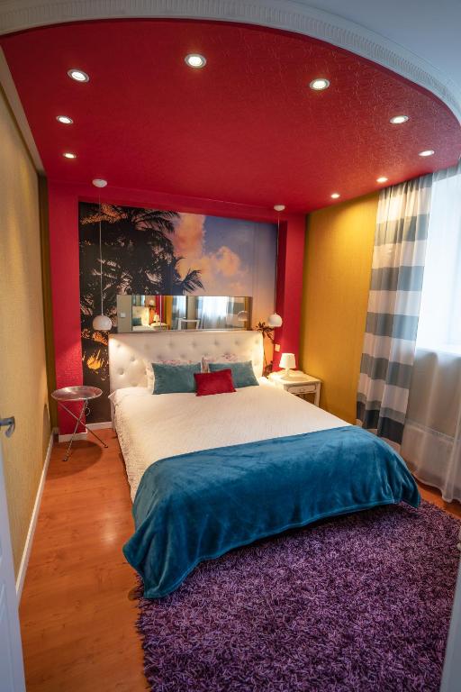 Postel nebo postele na pokoji v ubytování Alpetri Apartments