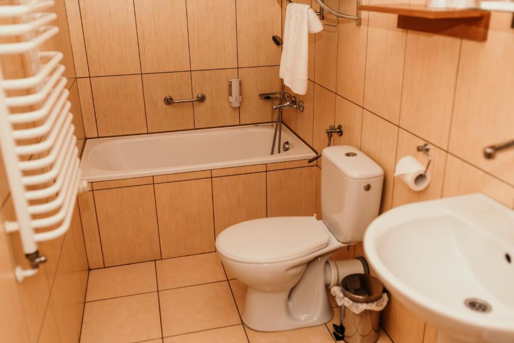 Koupelna v ubytování Motel Łasuch