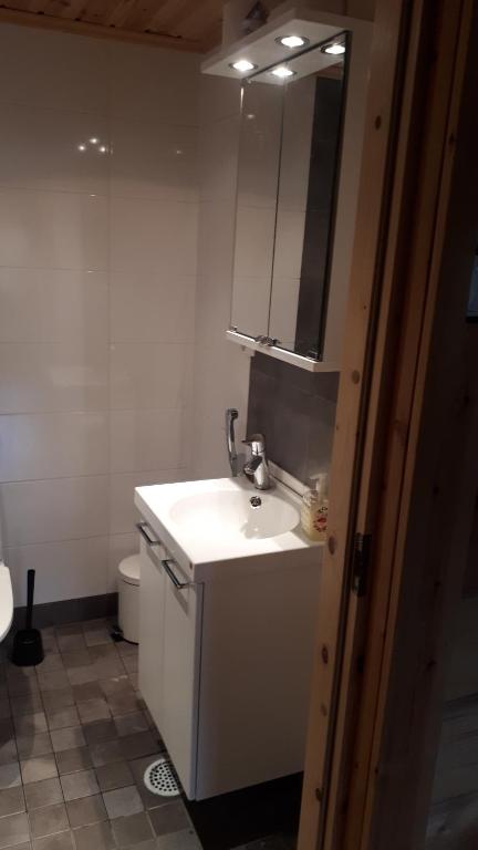 Koupelna v ubytování Savutaival