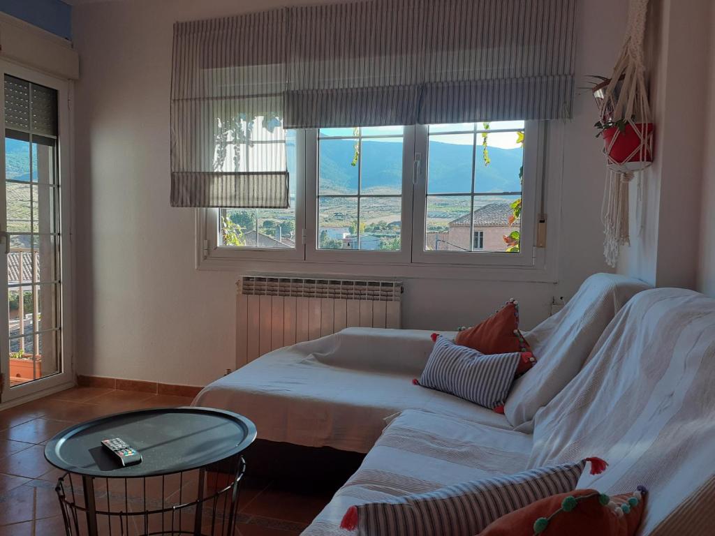 Postel nebo postele na pokoji v ubytování Apartamento El Portiel