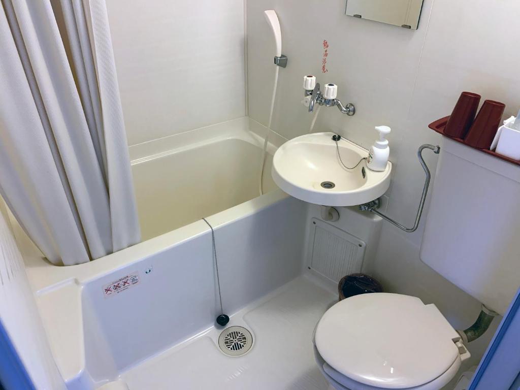 Koupelna v ubytování Star Hotel Akakura
