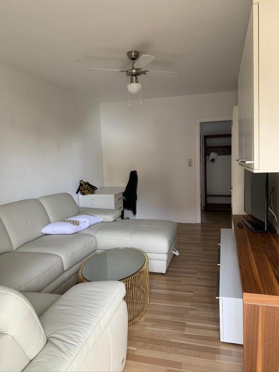 Posezení v ubytování Schönes Zuhause