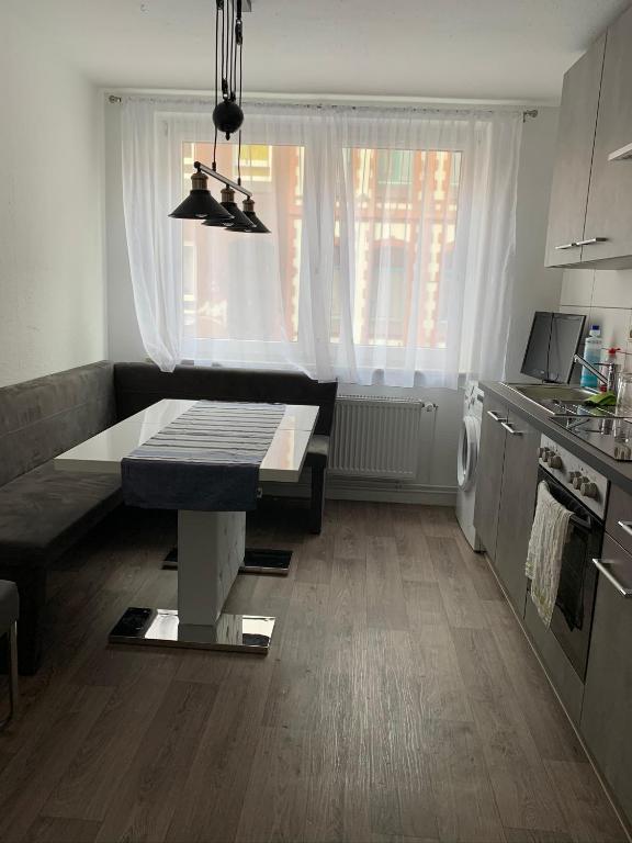 Kuchyň nebo kuchyňský kout v ubytování Schönes Zuhause