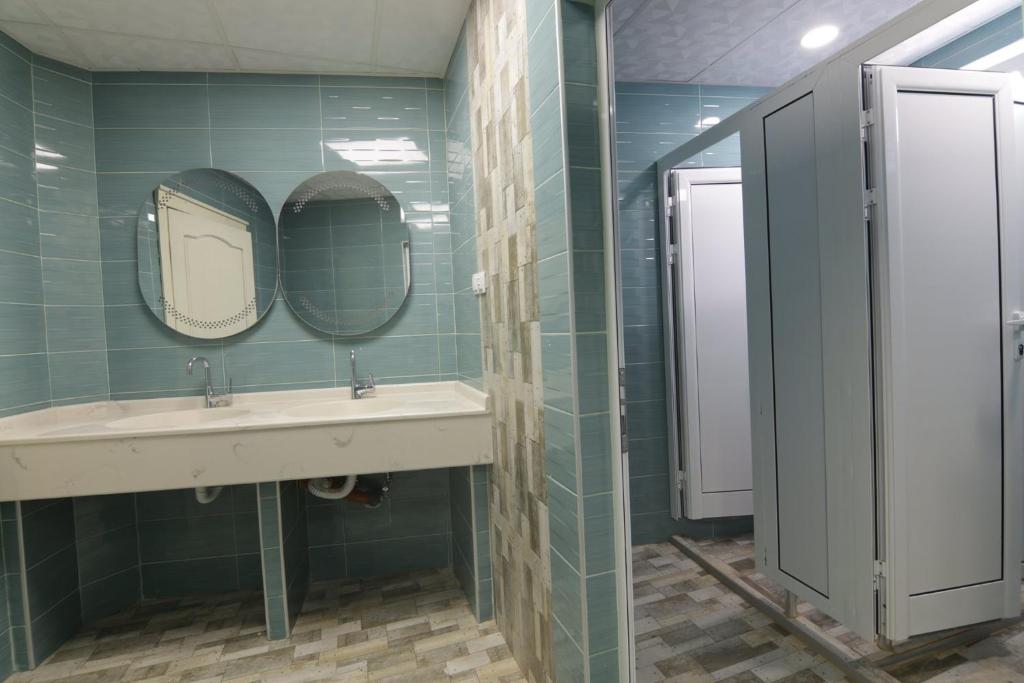 Koupelna v ubytování Hostel Kyosheto