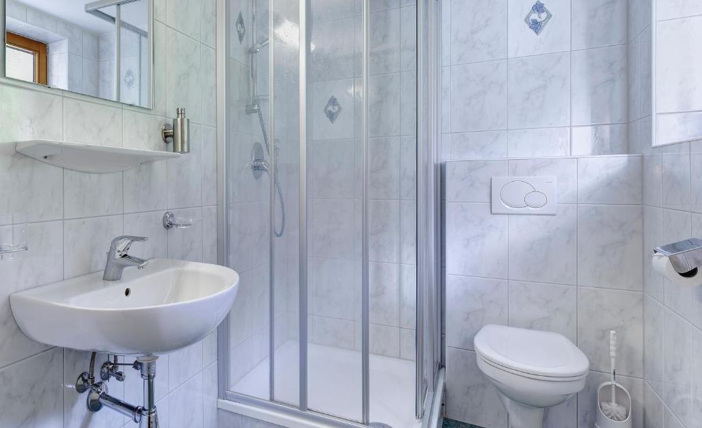 Koupelna v ubytování Hotel Finkenbergerhof