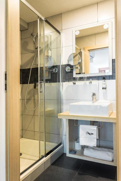 Koupelna v ubytování Stay inn Hotel Gdańsk