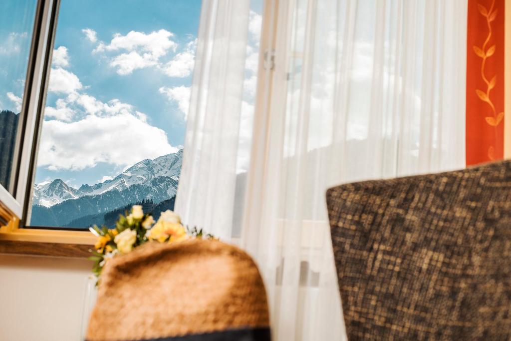 Nespecifikovaný výhled na hory nebo výhled na hory při pohledu z hotelu