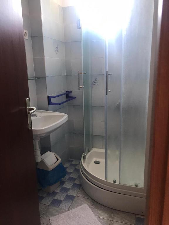 Koupelna v ubytování Guesthouse Dupin