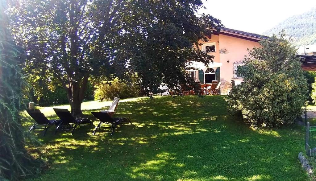 Zahrada ubytování Al Chiar di Luna B&B Valtellina