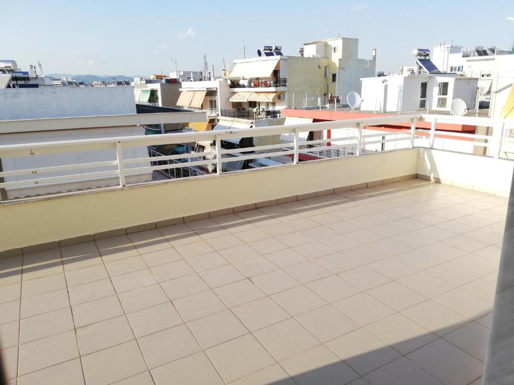 Balkón alebo terasa v ubytovaní Exotic Rooftop in Alexandroupolis
