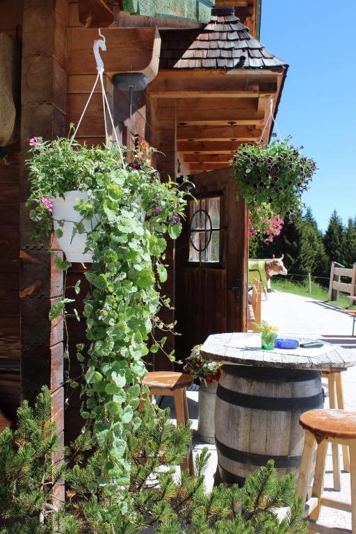 A garden outside Simal Alm
